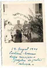 D1092 Ofiteri romani Puchenii Mosneni 1944 perioada regalista foto