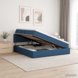 Cumpara ieftin Pat cu LED si saltea albastru 160 x 200 cm Tesatura