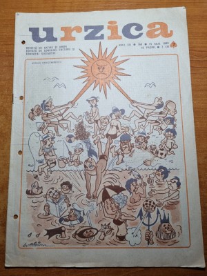 Revista Umoristica Urzica - 15 iulie 1989 foto