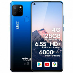 Smartphone iHunt Titan P6000 Pro 2021, 6.55 Inch, Spreadtrum SC9863 Quad Core, 4 GB RAM, 128 GB Flash, Retea 4G, Blue foto
