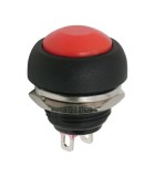 Buton 1 circuit 1A 250V OFF-(ON) rosu fara retinere 09044PI, Oem