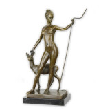 Zeita Diana - statueta din bronz pe soclu din marmura DC-34, Religie