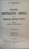 Contractul Social - J.J. Rousseau, Ed. Cartea Romaneasca, 1922, Romana. Editie Veche