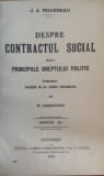 Despre Contractul Social - J.j. Rousseau ,557605, cartea romaneasca