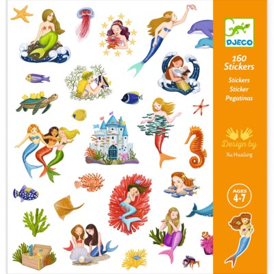 Abtibilduri Djeco Sirene - Jucarie Educativa de inalta calitate pentru copii foto
