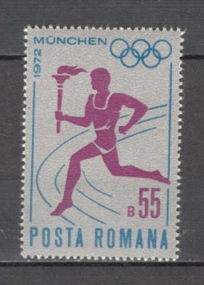 Romania.1972 Olimpiada de vara MUNCHEN-Flacara Olimpica ZR.457 foto