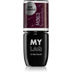 MYLAQ UV Gel Polish lac de unghii sub forma de gel culoare My Cranberry Juice 5 ml