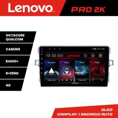 Navigatie Toyota Verso 2010-2016 Lenovo Kit-133 8 core QLED 2K 8+256 360 Android Waze USB Navigatie Internet Youtube Radio CarStore Technology foto