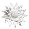 Set 27 Oglinzi Acrilice Decorative Autoadezive DAVIDAMI CONCEPT&reg; model Raze de Soare Argintiu, dimensiune 50 cm x 50 cm