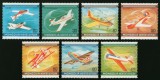 Mongolia 1980 &ndash; Serie avioane - 7 timbre + colita- nestampilata