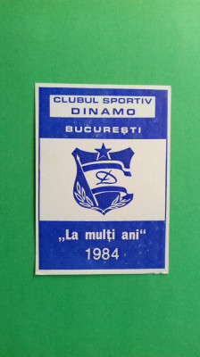 Bucuresti Bukarest Calendar Dinamo 1984 foto