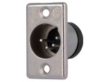Soclu XLR Tată 4 PIN Argintat