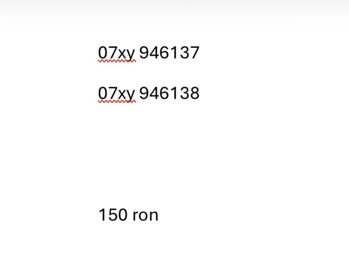 Cartele numere consecutive
