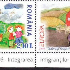 ROMANIA 2006 EUROPA CEPT-Integrarea emigrantilor Serie 2 val LP.1718 MNH**