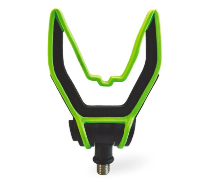 Suport Fata ZFISH Flexifit Front Rod Rest, 110x80mm, Negru/Verde Fluo