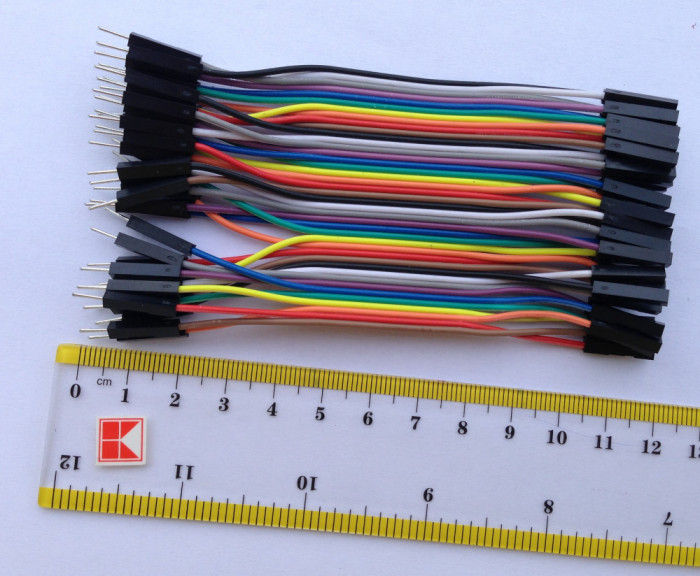 10 cabluri de 10cm dupont MAMA-TATA male-female Arduino cablu breadboard (c.090)