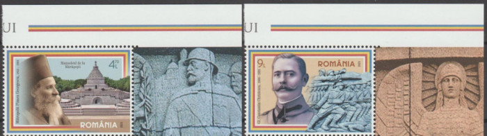 ROMANIA 2023 IN MEMORIA EROILOR NEAMULUI serie cu bordura ilustrata LP. 2428