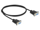Cablu DELOCK D-Sub 9 pini 1m negru PVC cod 86608