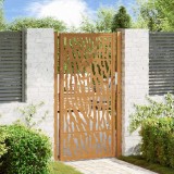 VidaXL Poartă de grădină Design cu urme oțel rezistent la intemperii