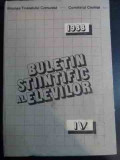 Buletin Stiintific Al Elevilor - Uniunea Tineretului Comunist- Comitetul Central ,544382