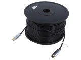 Cablu HDMI 2.0 HDCP 2.2 optic Goobay, mufă din ambele părţi