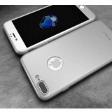 Husa pentru Apple iPhone 7+ MyStyle iPaky Original Argintiu acoperire completa 360 grade