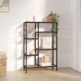 Gossi biblioteca, 80x30x120 cm, otel si lemn prelucrat