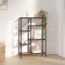 Gossi biblioteca, 80x30x120 cm, otel si lemn prelucrat
