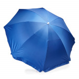 Umbrela de plaja promotionala, Roly, Poliester, 155 cm - Albastru