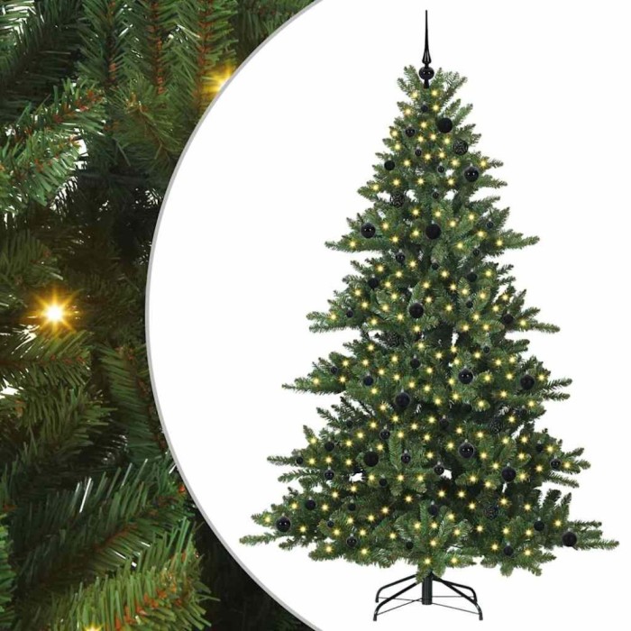 vidaXL Brad de Crăciun artificial cu ramuri articulare Verde 210 cm 3397680