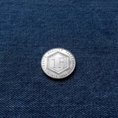 1 Franc 1988 Franta Charles de Gaulle foto