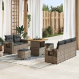 VidaXL Set de canapele pentru grădină Manual 8 pcs Gri 80 x 80 x 71 cm