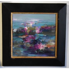 Daniela Grapa (n.1976) artist membru UAP Iasi - Nuferi - ulei/panza 2020