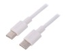 Cablu USB 2.0 USB C 2m alb, Goobay