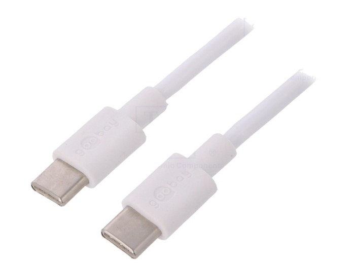 Cablu USB C 2.0 1m Alb