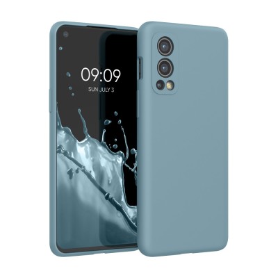 Husa Kwmobile pentru OnePlus Nord 2 5G, Silicon, Verde, 56070.207 foto