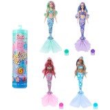 Papusa Barbie Color Reveal, Seria Sirena, cu corset, Mattel