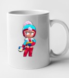 Cana alba personalizata Brawl Star - Janet, INOVATIX&reg;. 330 ml, Oem