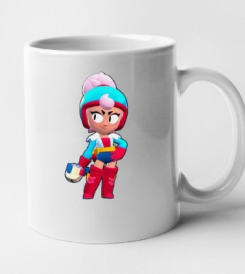 Cana alba personalizata Brawl Star - Janet, INOVATIX&amp;reg;. 330 ml foto
