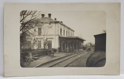 GARA PRUNISOR , CARTE POSTALA , INCEPUTUL SEC. XX foto