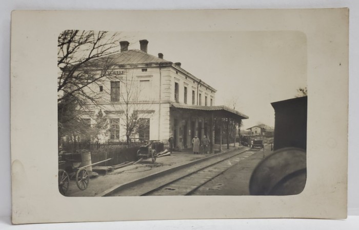 GARA PRUNISOR , CARTE POSTALA , INCEPUTUL SEC. XX