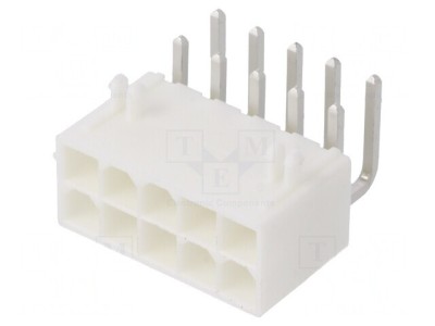 Conector Mini-Fit Jr 4,2mm 10 Pini 13A THT foto