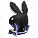 Perna decorativa in forma de iepuras Playboy &ndash; Negru