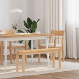VidaXL Bancă 110 cm din lemn masiv cauciuc 4102604