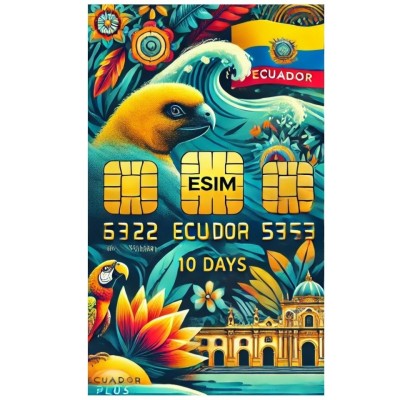 eSIM Ecuador, Unlimited Plus, 10 Days foto