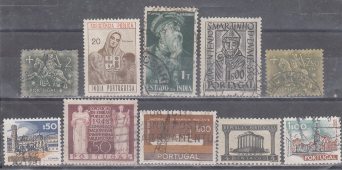 M2 - R1 12 - TIMBRE FOARTE VECHI - PORTUGALIA SI COLONII