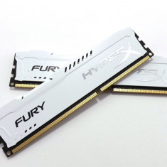 Memorie PC- HyperX Fury-White 8GB (2X4GB), DDR3/1600MHz