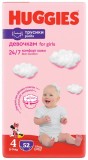 Scutece chilotel Huggies Pants Mega, nr 4, Girl, 52 buc, 9-14 kg