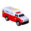 Ambulanta cu lumina si sunet, 16 cm, ATU-088897, Plastic, Oem