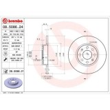 Set discuri frana Fiat Grande Punto (199 ), Punto (199 ), Punto Evo (199 ), Punto Van (199 ), punte fata, 257x12, plin, BREMBO